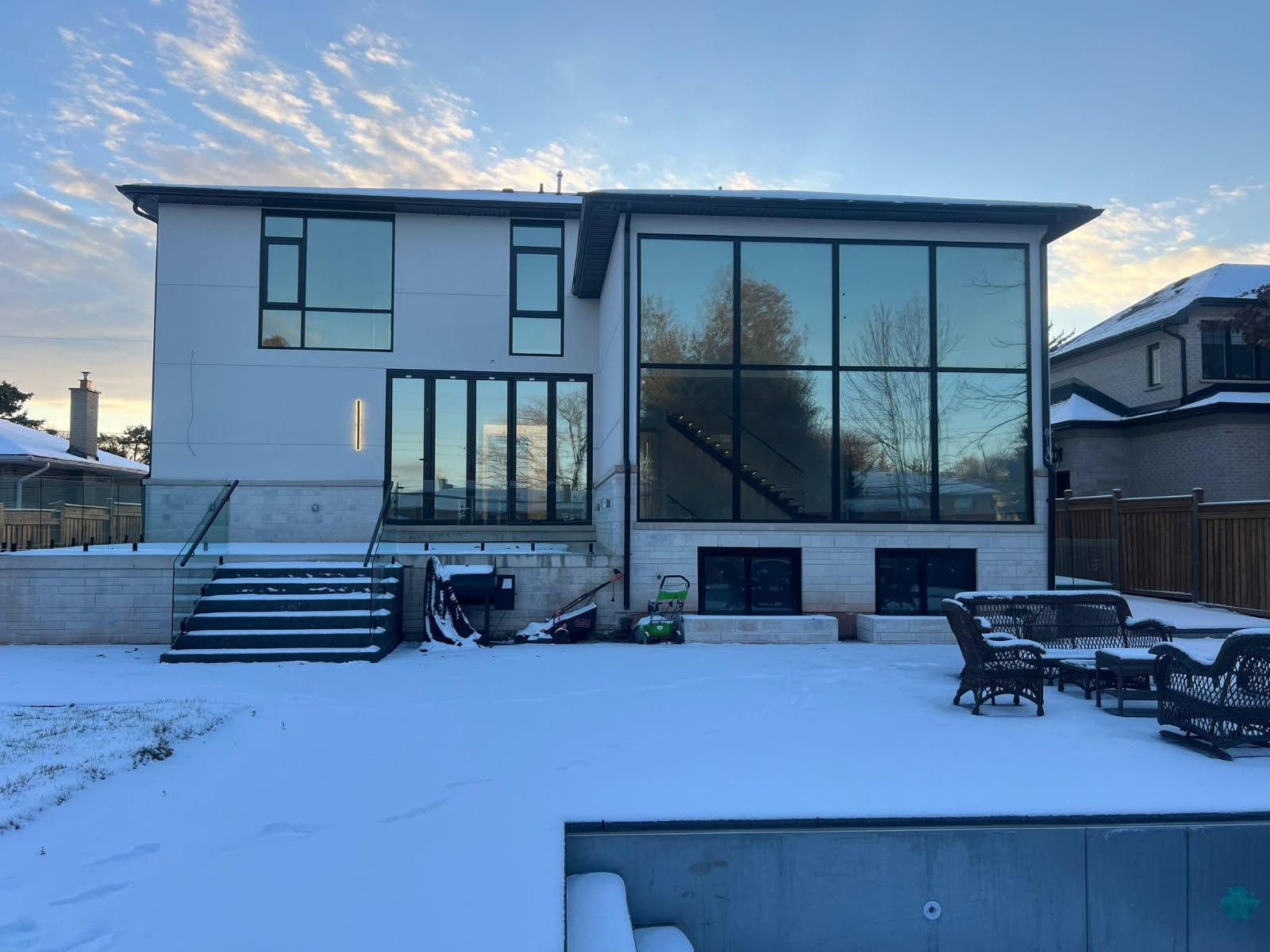 Modern home exterior with quality windows